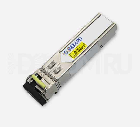 Cisco совместимый Оптический SFP модуль одноволоконный одномодовый, 1.25Гб/с, WDM, 3км, 1310/1550нм, 1xLC, DDM, Industrial - ДВДМ.РУ (DSO-7-9D)